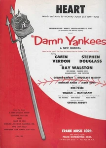 "HEART" - Malditos Yankees - palabras y música de Richard Adler y Jerry Ross/1955 - Imagen 1 de 2