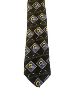 St Louis Rams Vintage Silk Neck Tie Blue and Gold