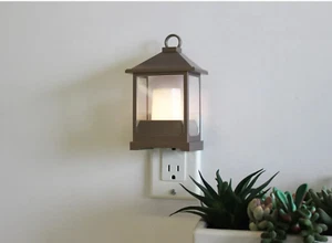 Better Homes & Gardens LED Candle Lantern Night Light Soft White Flicker Candle - Picture 1 of 3