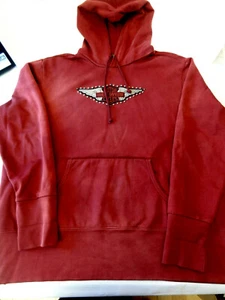 Harley Davidson XL Kapuzensweatshirt weinrot NICHT ROT / Logostickerei - Bild 1 von 9
