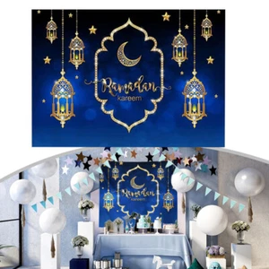 Eid Family Room Photo Background Ramadan Kareem Backdrop Banner Decor Mubarak - Picture 1 of 14