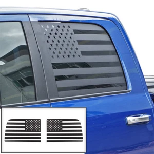 Calcomanía adhesiva decorativa para molduras laterales de ventana trasera para Dodge Ram 1500 2010-2017 bandera de Estados Unidos - Imagen 1 de 8