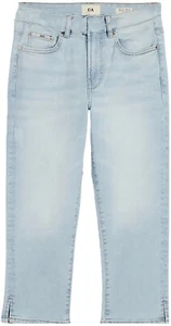 Pantalones de mezclilla capris elásticos azules para mujer talla grande ropa para dama - Imagen 1 de 3