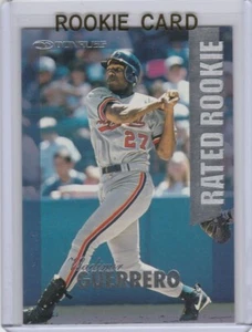 TARJETA DE NOVATO VLADIMIR GUERRERO Donruss INSERTO CLASIFICADO RC Montreal Expos MLB HOFer! - Imagen 1 de 2
