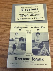 1954 Firestone Booklet Magic Minnie - A Whale Of A Pillow - Sew It Yourself - Picture 1 of 6