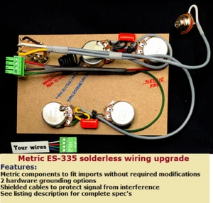 ES-335 Cablaggio metrico senza saldatura - realizzato su misura per la tua ascia importata! - Foto 1 di 2