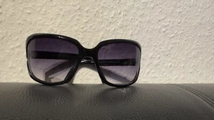 Krass Damen Sonnenbrille in Schwarz mit Silber Logo - Neu - Bild 1 von 4