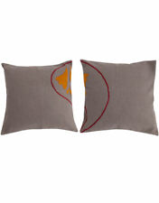 Petite taie d'oreiller housse de coussin avec feuille design tadjik brodée à la main 40 x 40 cm
