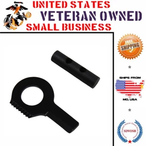 Palanca de ferrocerio tipo III 33x8 mm con bucle negro dentado golpeador/cuchillo - Imagen 1 de 3