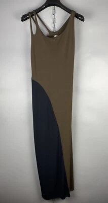 Vestido regata Moschino barato e chique feminino longo rayon noite sem mangas tamanho G - Imagem 1 de 4