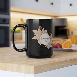 Mothers Day Personalized Mug Gift Mothers Grandma Coffee Mug Black(11oz, 15oz) - Imagen 1 de 12