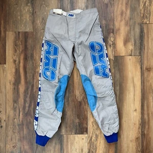 Vintage 90s AXO Sport Motocross Pants Blue Retro Moto 30 - Picture 1 of 13