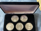 2017 National Treasures 5 Coin Silver Set Maple, Britania, Eagle Kangaroo, Panda