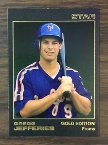 1988 Star Company #1 GREGG JEFFERIES  Limited Edition GOLD PROMO Card I9020713  