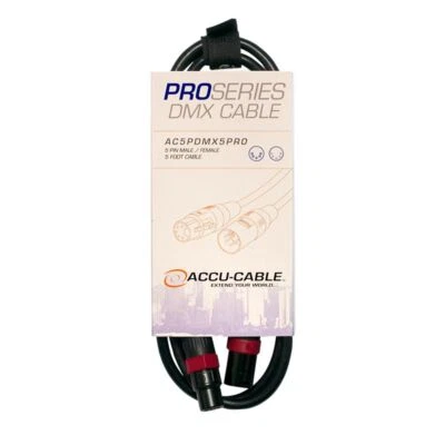 Accu-Cable 5-Pin DMX Pro Production Grade Cable, 05 ft - Image 1 of 2