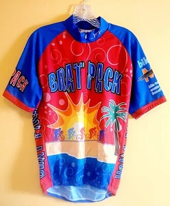 Jek Sports Brat Pack Walmart MS Cycling Jersey XL 3/4 Zip Pockets Free Shipping - Picture 1 of 10