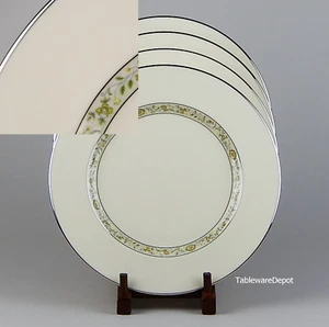 Set of 2 Dinner Plates, SUPERB Condition! Lenox Springdale, Platinum - Picture 1 of 4