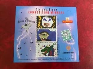 GB 1997 MNH DESIGN A STAMP SOUVENIR SHEET FRANKENSTEIN DRAGON HALLOWEEN - Picture 1 of 1