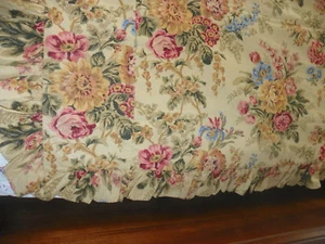 FUNDA EDREDÓN CON VOLANTES RALPH LAUREN ASTOR DE COLECCIÓN TAMAÑO REY FLORAL - ALGODÓN AÑOS 80 - Imagen 1 de 13