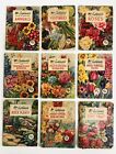 9x Vintage 1950s Mr Cuthbert's Guide to Growing Booklets - Flowers, Fruits etc