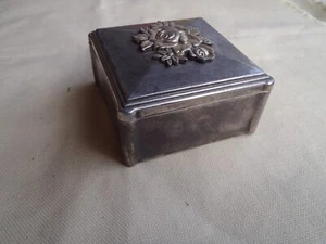 Vintage Silver Plated Trinket Box - Picture 1 of 4