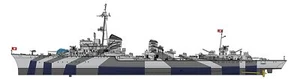 Dragon Models German Z-32 Destroyer Model Kit (1/350 Scale) - Picture 1 of 2