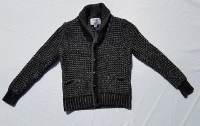 Cárdigan suéter tejido frontal con botones Rag & Bone Target para niñas negro mediano 7 8 Foto 1 de 4