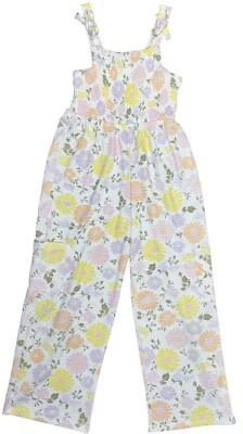 Mono estampado floral Paisley Lane para niñas talla 12 con tirantes con volantes y fruncido B Foto 1 de 4