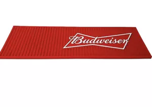 Budweiser Rubber Bar Runner | Drip Mat - Picture 1 of 1