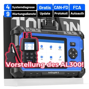 đ„2025 TOPDON AD600S 2.0 Professional Automotive OBD2 Diagnostic Tool Car Scanner TPMS SAS ABS - Picture 1 of 17