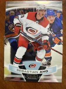 19-20 UD O-Pee-Chee Platinum 134 Sebastian Aho - Picture 1 of 2