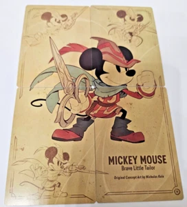 Disney Lorcana Mickey Mouse Brave Little Tailor 4 Piece Card Puzzle TCG NM 1st - Picture 1 of 2