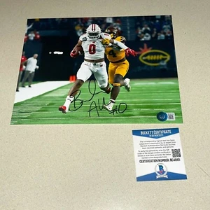 BRAELON ALLEN autographed signed 8X10 WISCONSIN BADGERS BECKETT BAS COA BE48101 - Picture 1 of 1