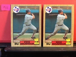 1987 Topps #550 Pete Incaviglia Gold Cup Karten (2 Karten) Artikel #58 - Bild 1 von 2