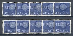 EU - EUROPA C.E.P.T. - 1960 NORWAY 10 sets MNH - Picture 1 of 1