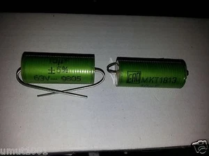 ¡4 un. TAPAS DE AUDIO DE TUBO DE ALTA GAMA ERO verde MKT1813 10uF 63V! - Imagen 1 de 2