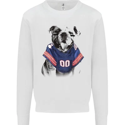 Sudadera Para Hombre Bulldog De Fútbol Americano Con Tatuajes - Imagen 1 de 2