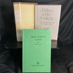 3 Volume Book Lot VTG Scholarly Literary Criticism Poetical Works of John Milton - Picture 1 of 9