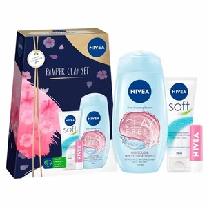 NIVEA Pamper Clay Set 3 Piece Gift Set - Picture 1 of 2