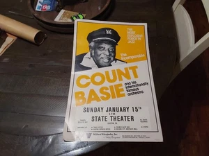 Count Basie Original 1970s? Jazz Blues Big Band Orchestra Concert Show Poster - Picture 1 of 13