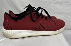 Crocs Light Ride Size 12 Red Lace Up Shoe - Picture 1 of 8