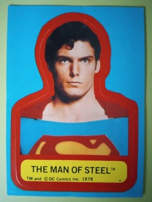 SUPERMAN STICKER - The Man of Steel  1978 - Image 1 of 2