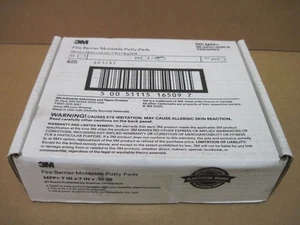 3M MPP+ 7 x 7 Fire Barrier Moldable Putty Pads 7100134123   **Box of 20** - Picture 1 of 3
