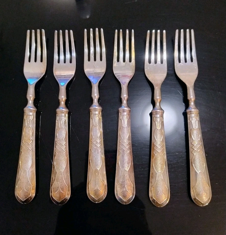Forchette placcate in Argento n.6 pezzi  - Immagine 1 di 1
