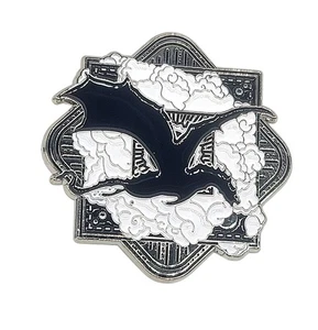 Onyx Storm Rebecca Yarros Midnight Release Pin EUC - M3 - Picture 1 of 2