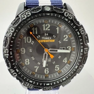 Timex Expedition Indiglo Blue/White Fabric NATO Strap Men's Watch - TW4B03600 - Picture 1 of 15