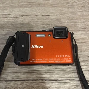 Nikon COOLPIX AW130 Orange 16.0MP Digital Camera Waterproof Shockproof Japan - Picture 1 of 10