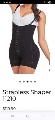 Women's Black Cali Curves Body Shaper with Adjustable Straps Size Medium - Image 1 of 4