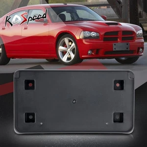 Matte Front Bumper License Plate Holder Mounting Bracket for 06-10 Dodge Charger - Picture 1 of 6