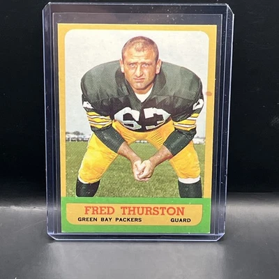 1963 Topps Football Card #90 Fred Thurston-Green Bay Packers Ex Mint Card - Image 1 of 2
